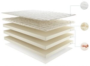 Try Any Mattress of Your Choice RISK-FREE @ Home W/ Free Delivery botanical-bliss-layers-300x219 Plushbeds Botanical Bliss vs. Zenhaven Mattress Comparisons  zenhaven vs botanical bliss plushbeds vs zenhaven flippable mattress adjustable firmness layers 